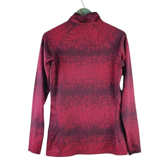 Nike Just Do It Scribble Script 1/4 Zip Thumbhole Mock Neck Therma Fit Pullover - Picture 2 of 10